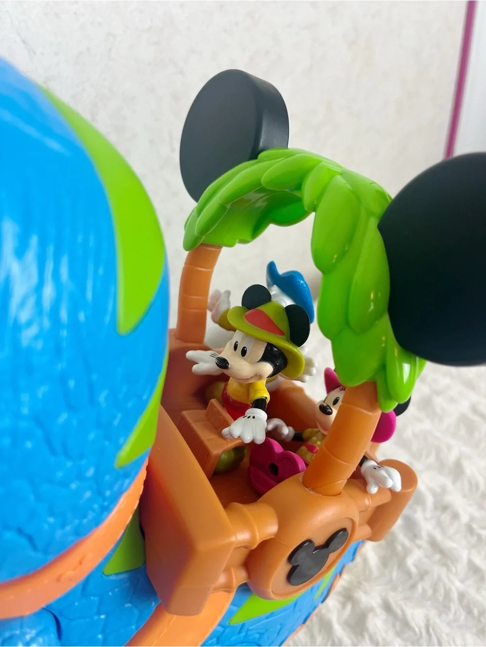 Disney Jr Roaring Safari Mickey Mouse Blue T-Rex Dinosaur Toy Sound Figures
